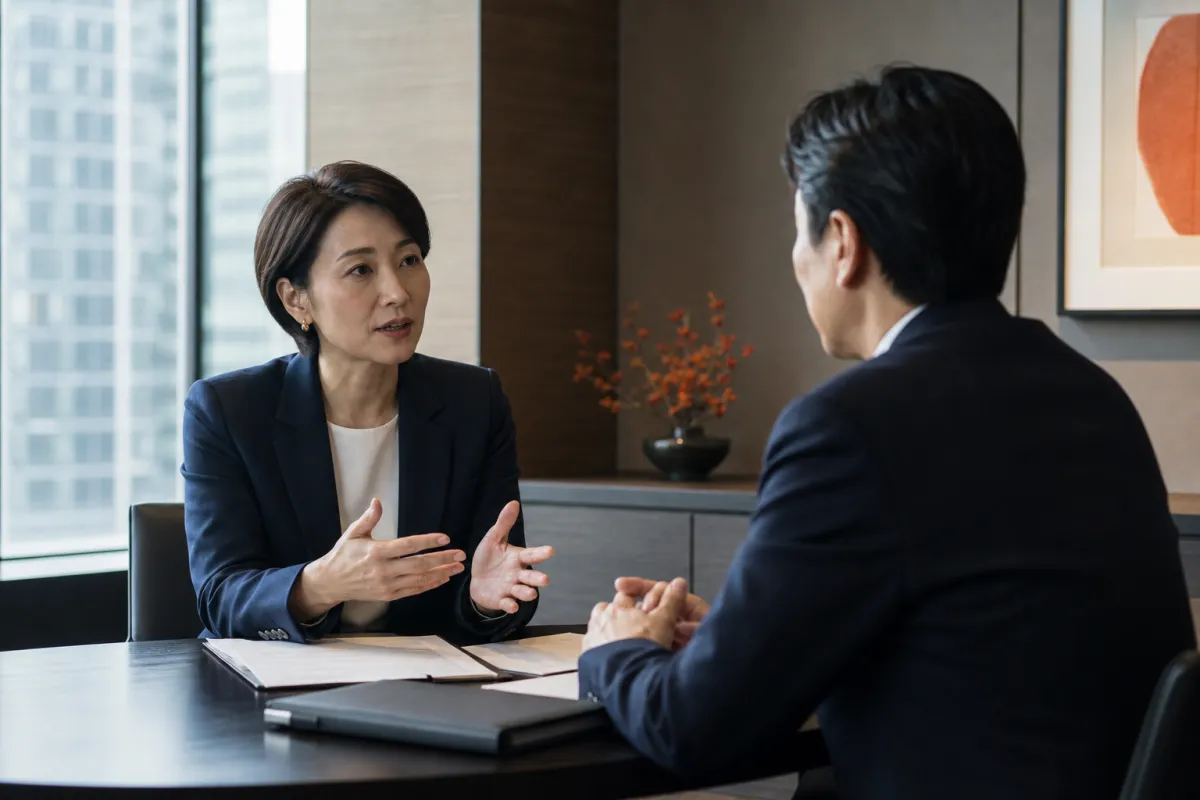 経営層と人事責任者が直接対話する様子